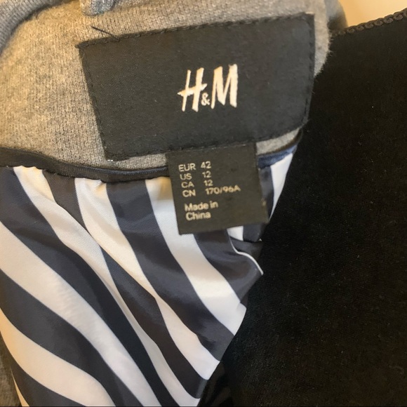 H&M Medium Gray Blazer Jacket - Picture 7 of 7